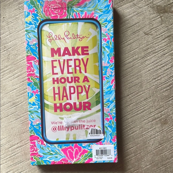 Lilly Pulitzer Pink and Blue Floral 11pro Phone Case - Picture 2 of 2